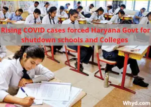 Haryana Govt for shutdown schools and Colleges