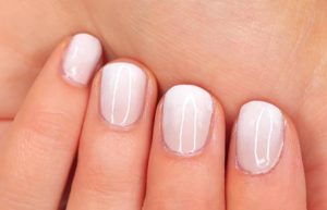White ombre nails