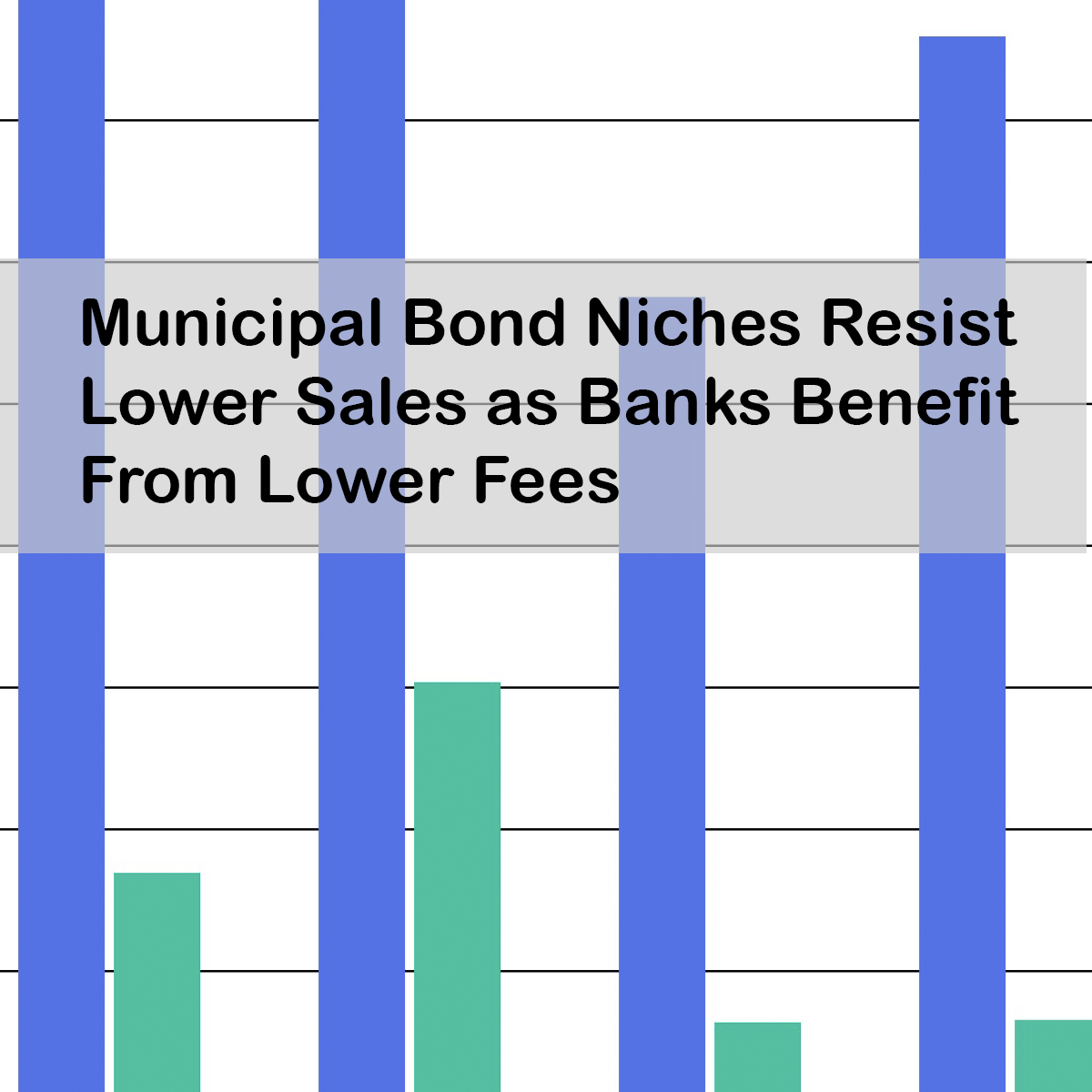 Municipal Bond Niches Resist Lower Sales as Banks Benefit From Lower Fees