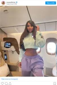  Instagram model mocked for pretending to fly business class 