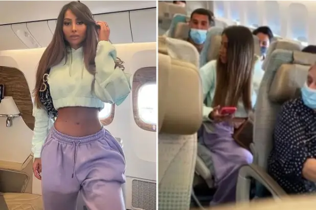 Instagram model mocked for pretending to fly business class