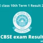 CBSE 10th Term 1 Result