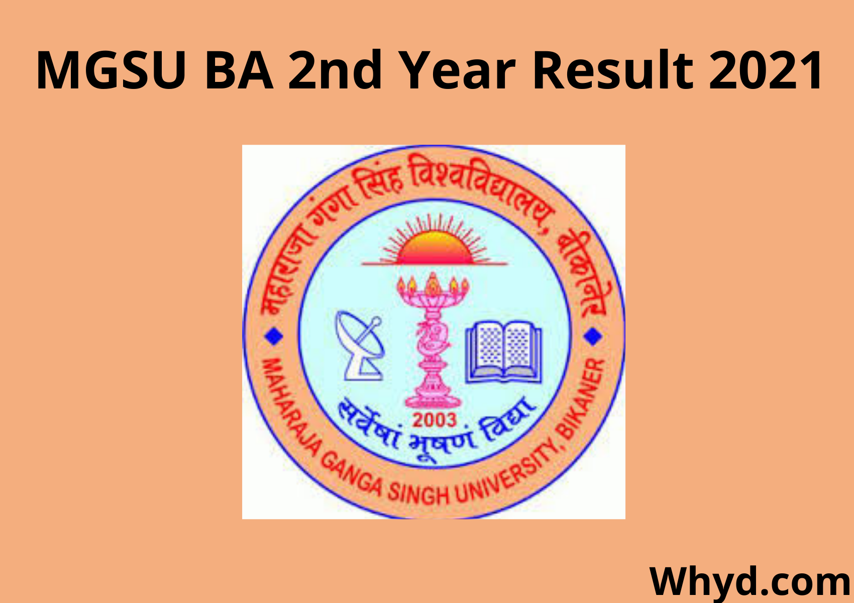 MGSU BA 2nd Year Result 2021