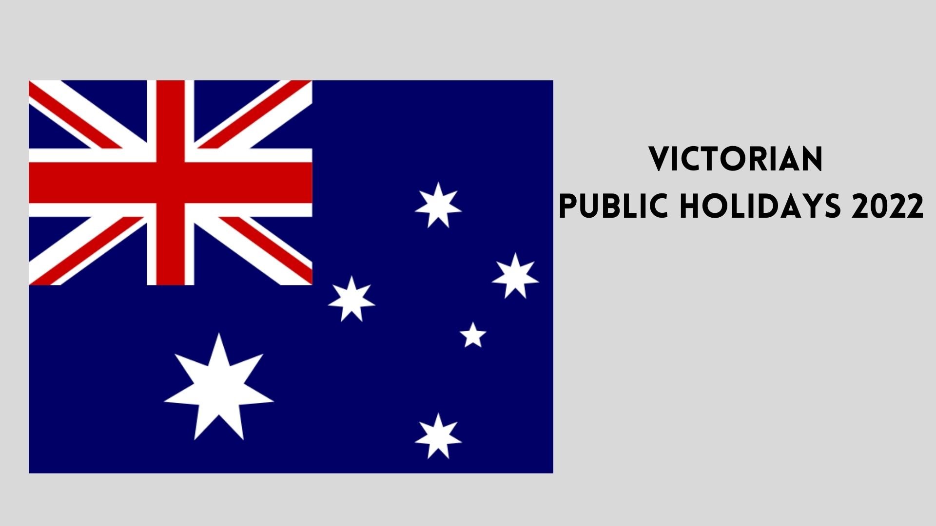 Public Holidays Victoria 2022