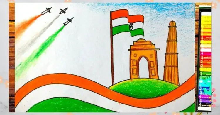 Republic Day Drawing