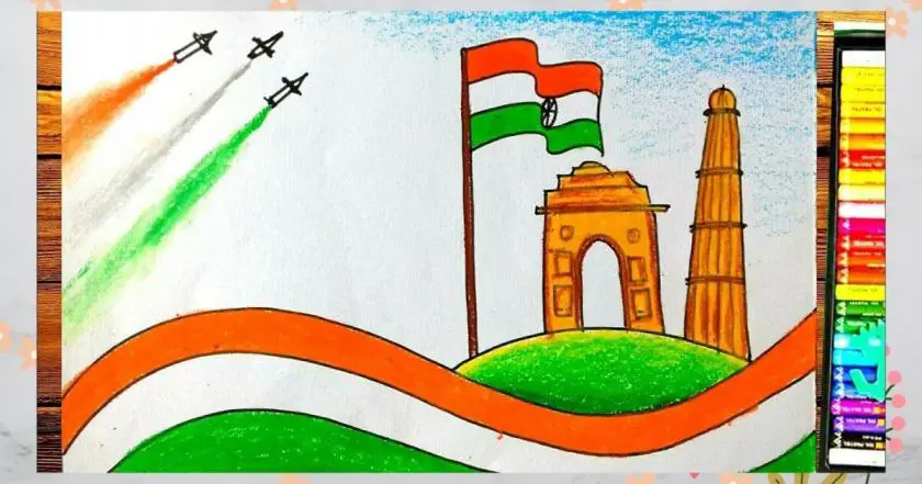 Republic Day Drawing