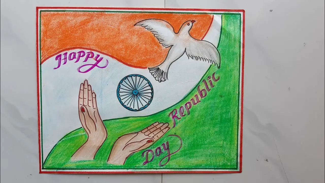 Republic Day Poster Drawing: